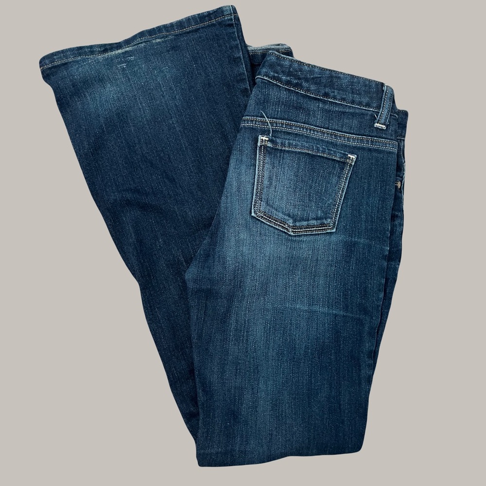 Y2K Old Navy Flare Low Rise Dark Wash Jeans Women's 23"